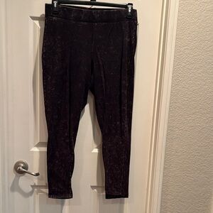 Black Washed Leggings